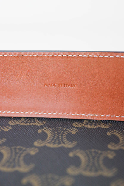 CELINE Triomphe Canvas Leather Tray