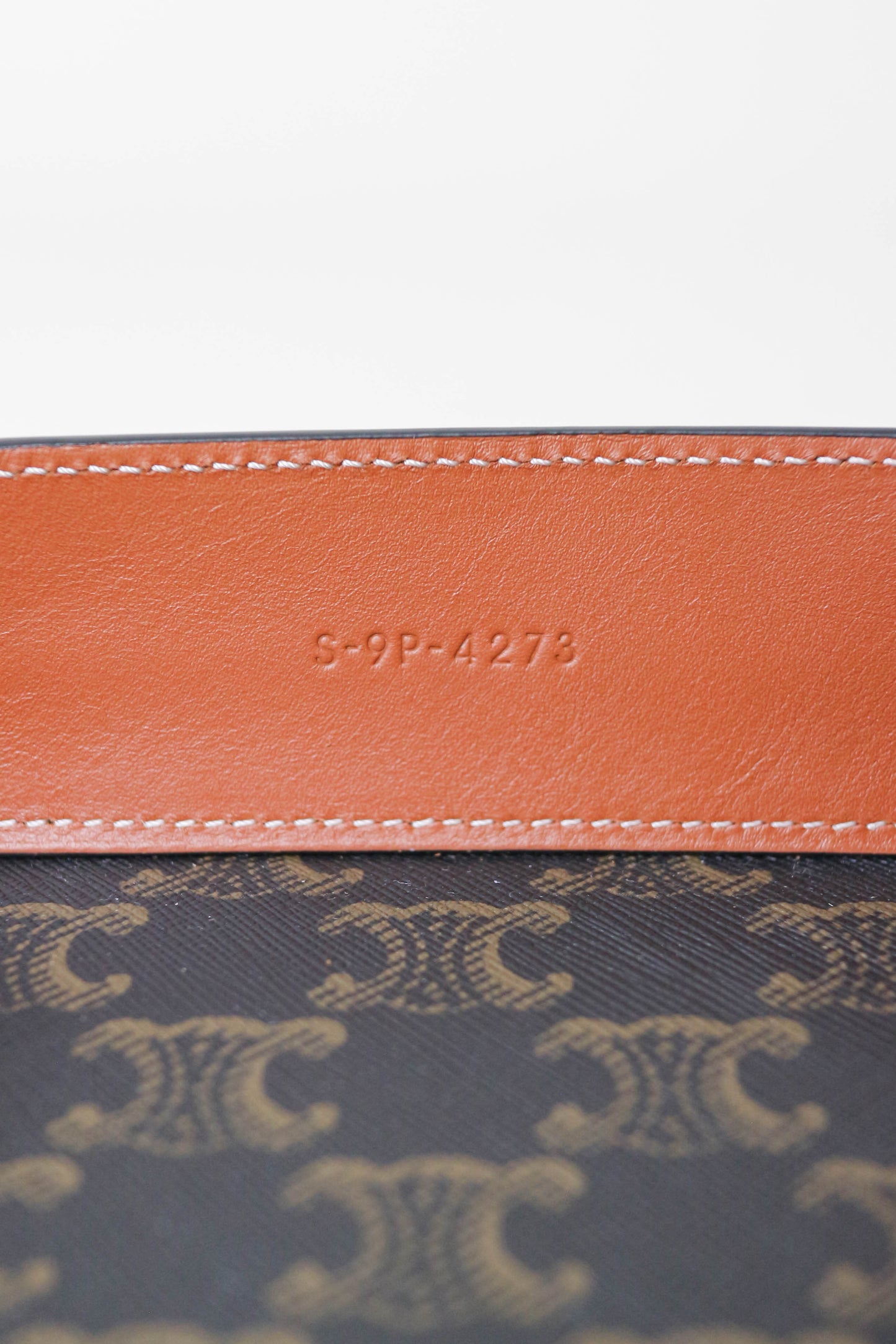 CELINE Triomphe Canvas Leather Tray
