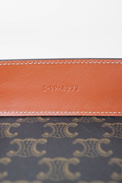 CELINE Triomphe Canvas Leather Tray