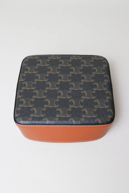 CELINE Triomphe Canvas Leather Tray