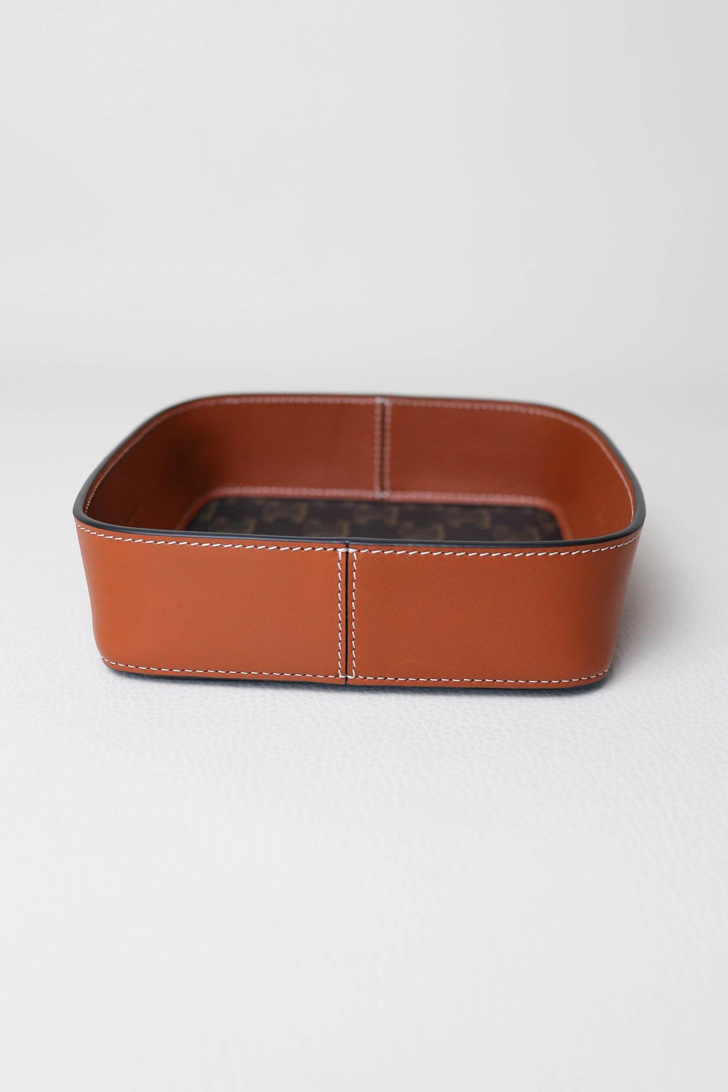 CELINE Triomphe Canvas Leather Tray
