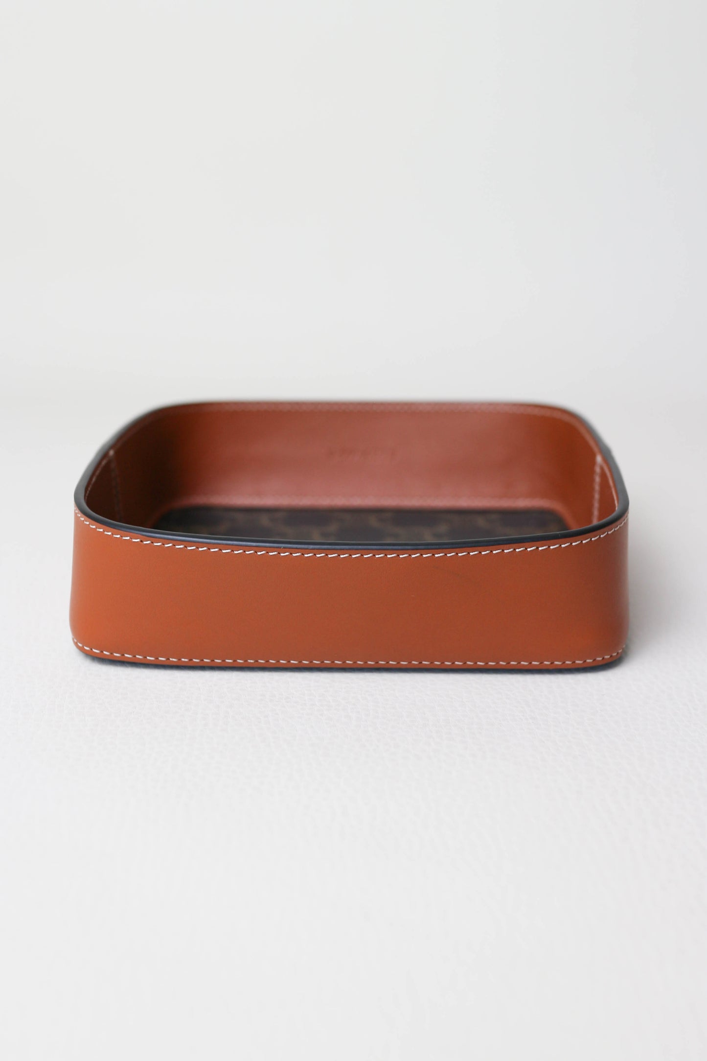 CELINE Triomphe Canvas Leather Tray