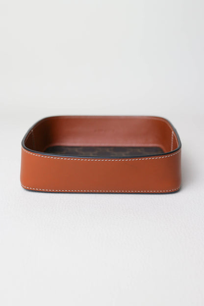 CELINE Triomphe Canvas Leather Tray