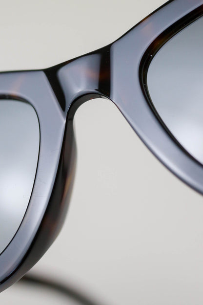 Saint Laurent Logo Sunglasses Tortoise