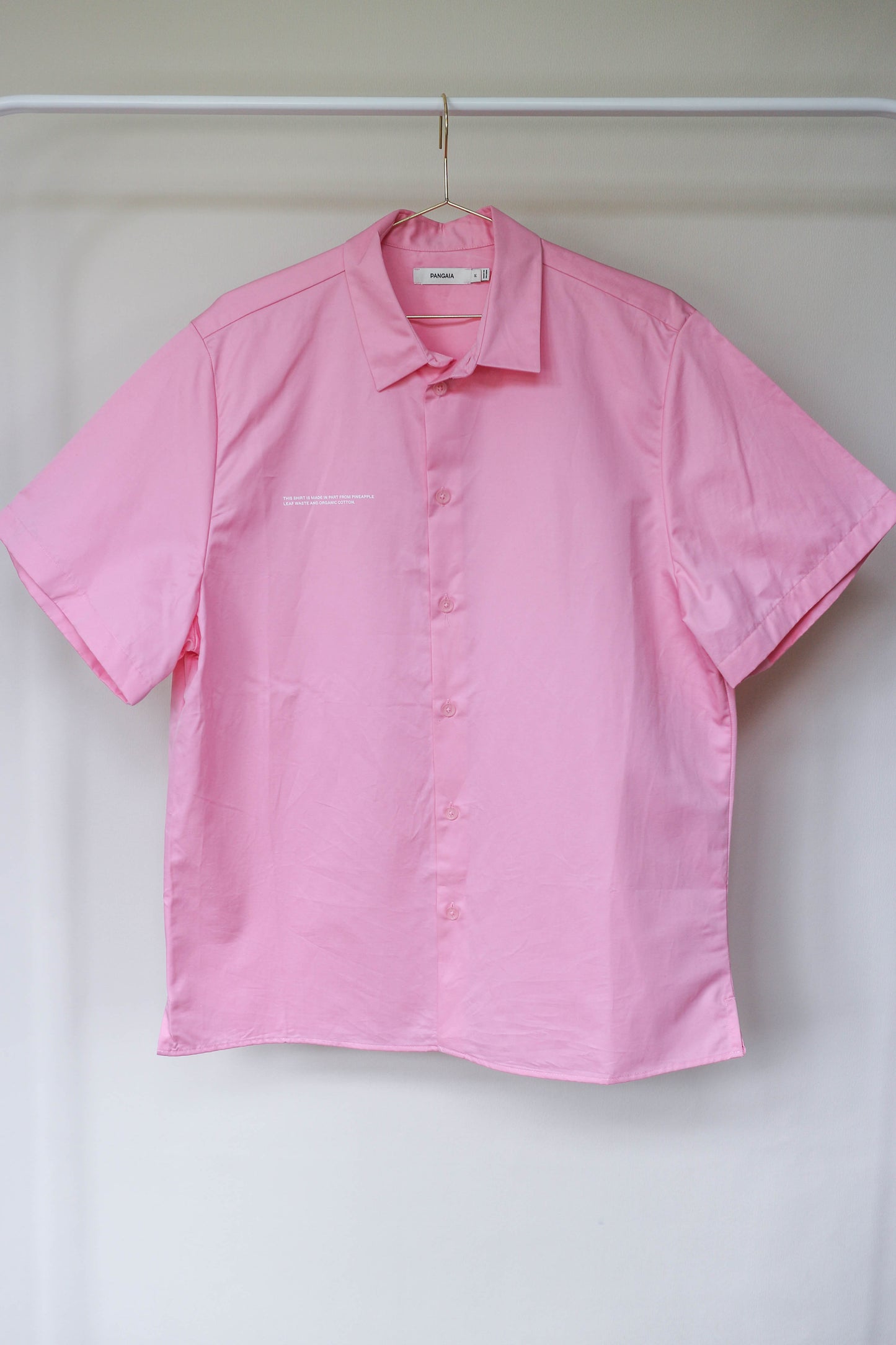 Pangaia Oversized Logo Shirt Pink