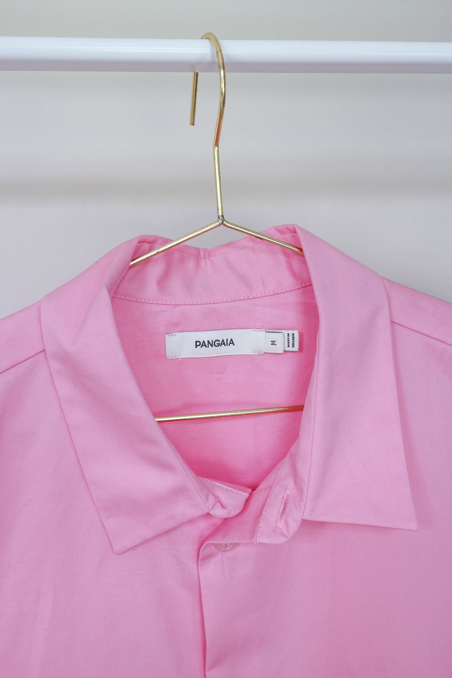 Pangaia Oversized Logo Shirt Pink