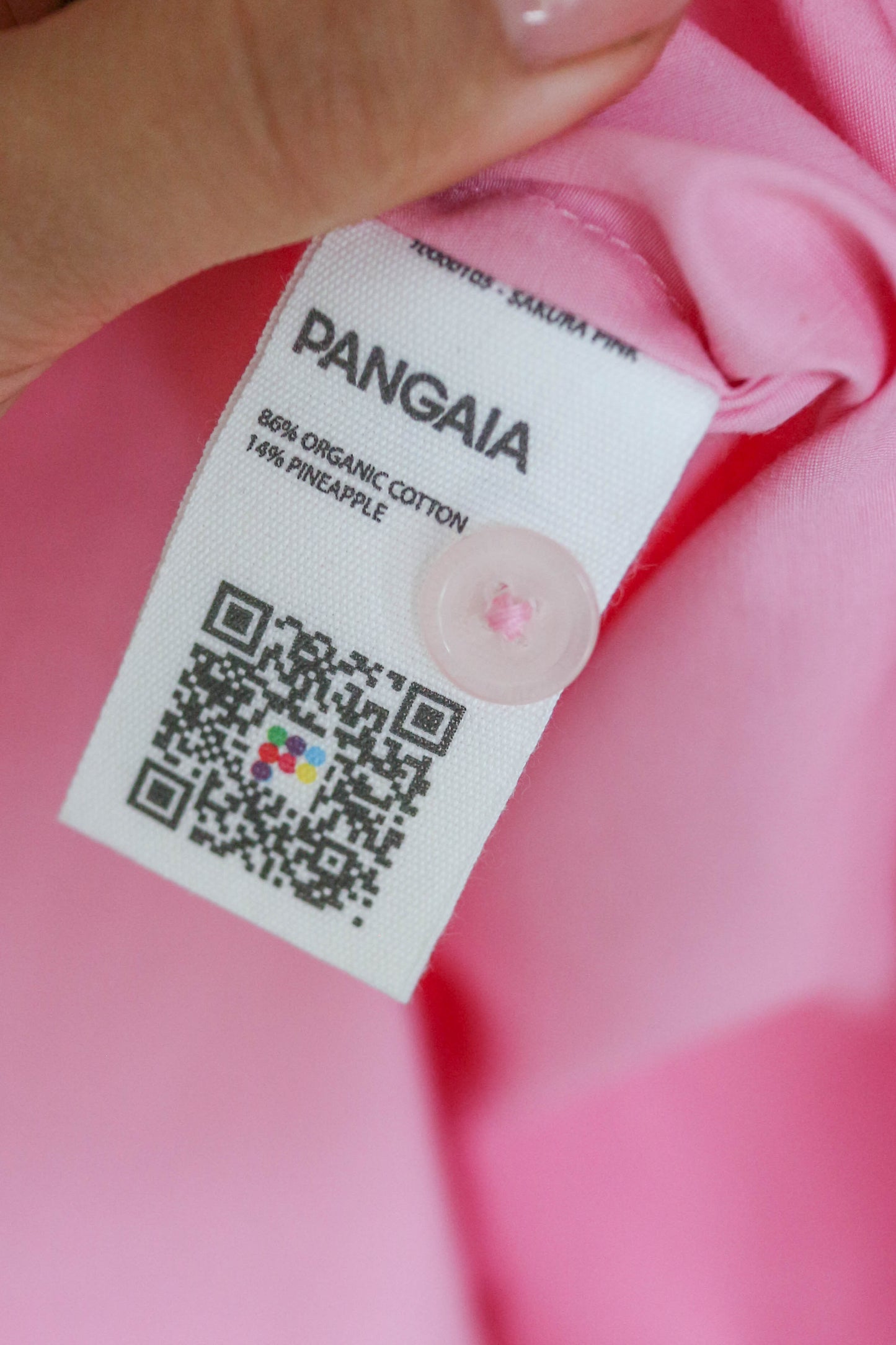 Pangaia Oversized Logo Shirt Pink