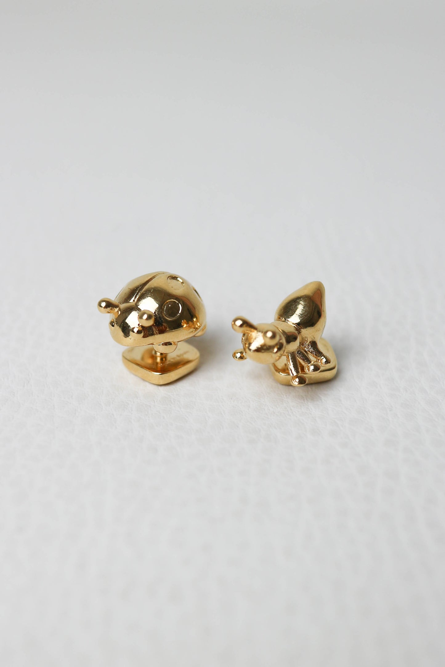 LOEWE Animal Bag Charm Studs Gold