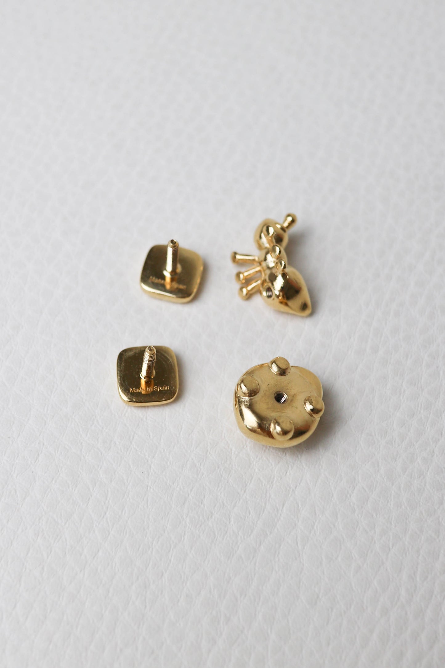 LOEWE Animal Bag Charm Studs Gold