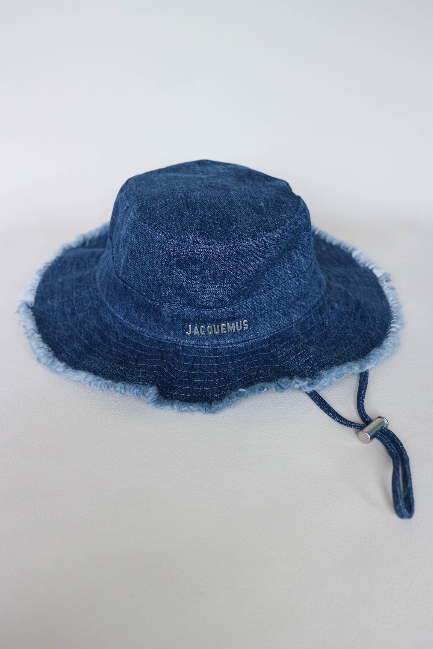 Jacquemus Denim Logo Bucket Hat