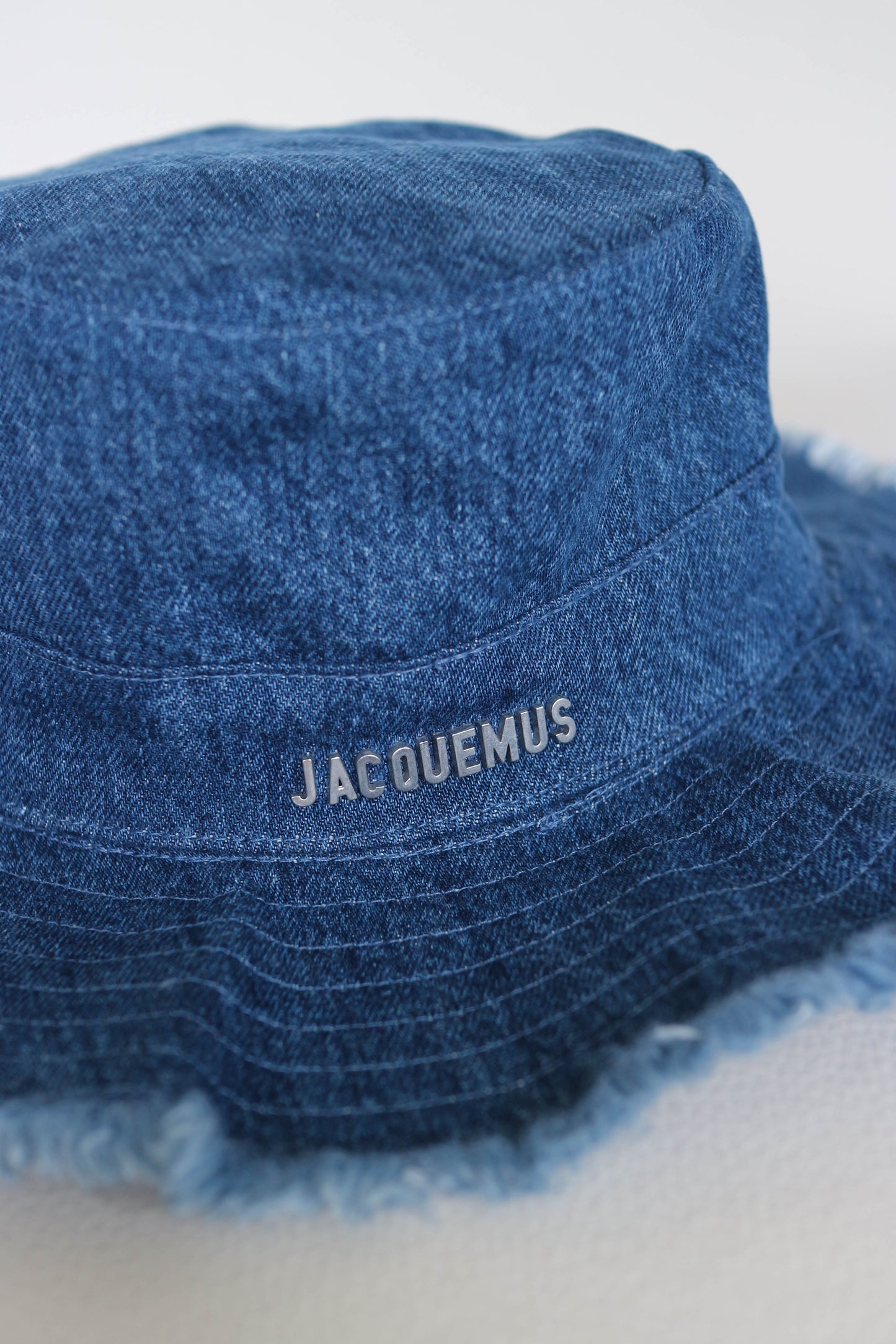 Jacquemus Denim Logo Bucket Hat