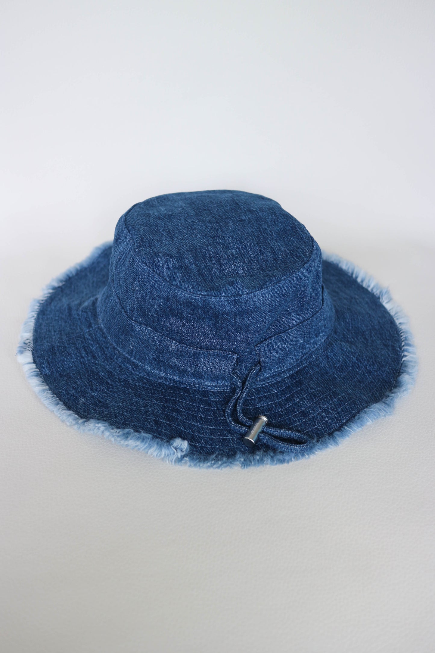 Jacquemus Denim Logo Bucket Hat