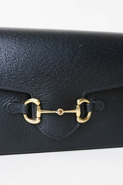 Gucci Horsebit Crossbody Bag Black
