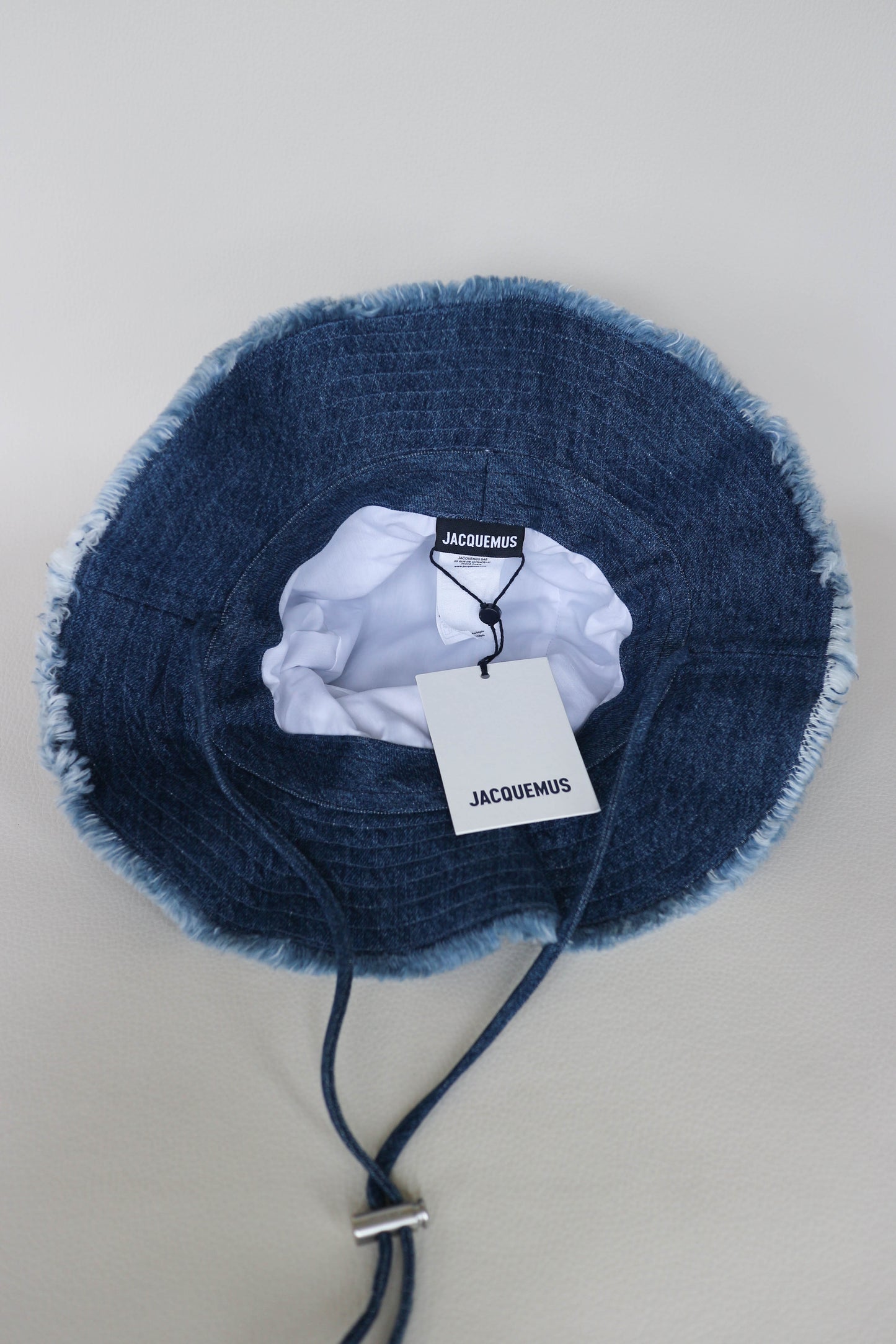 Jacquemus Denim Logo Bucket Hat