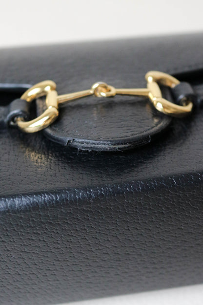 Gucci Horsebit Crossbody Bag Black