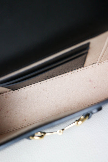Gucci Horsebit Crossbody Bag Black