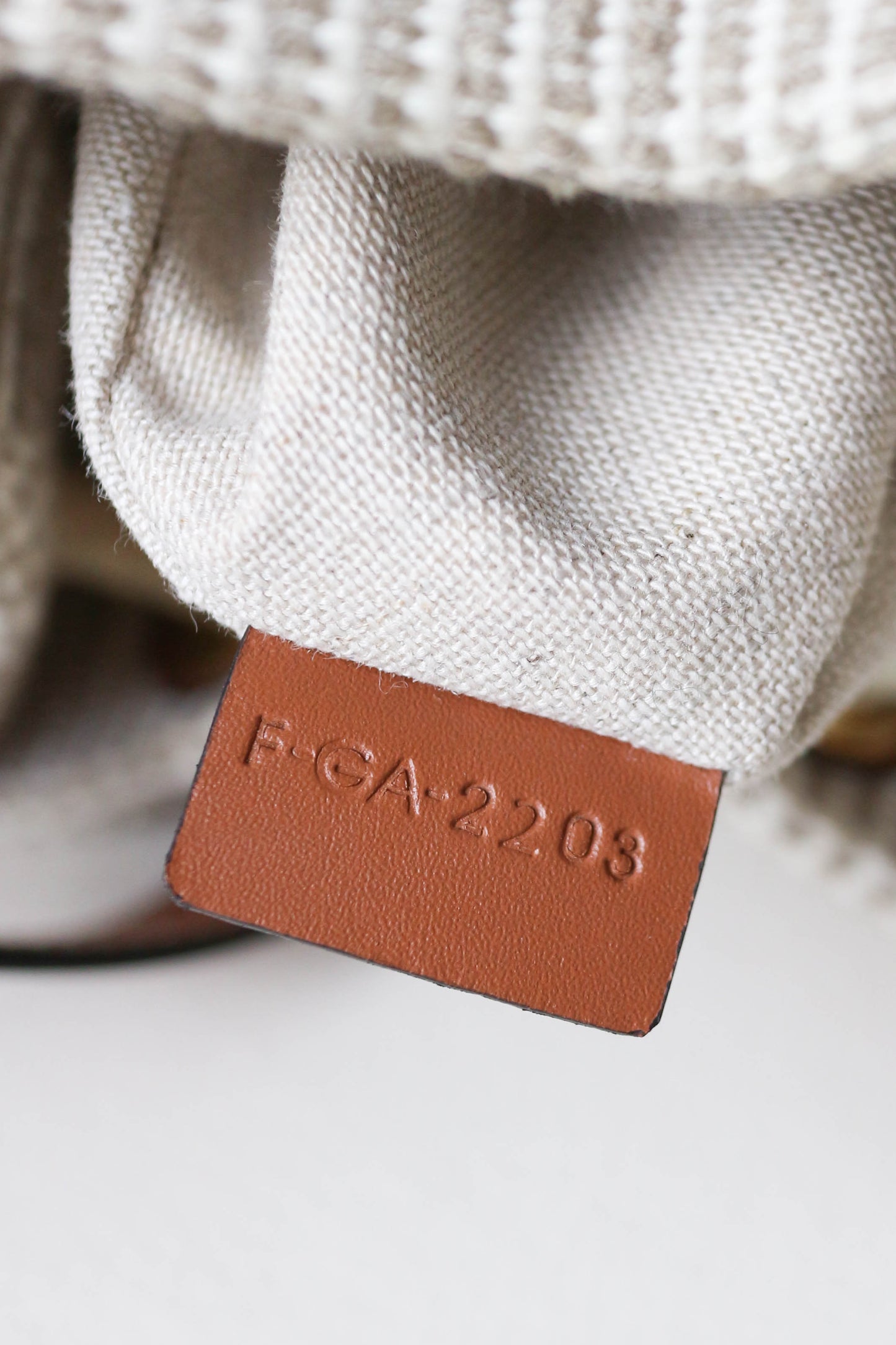 CELINE Canvas Mini Bucket Bag Beige