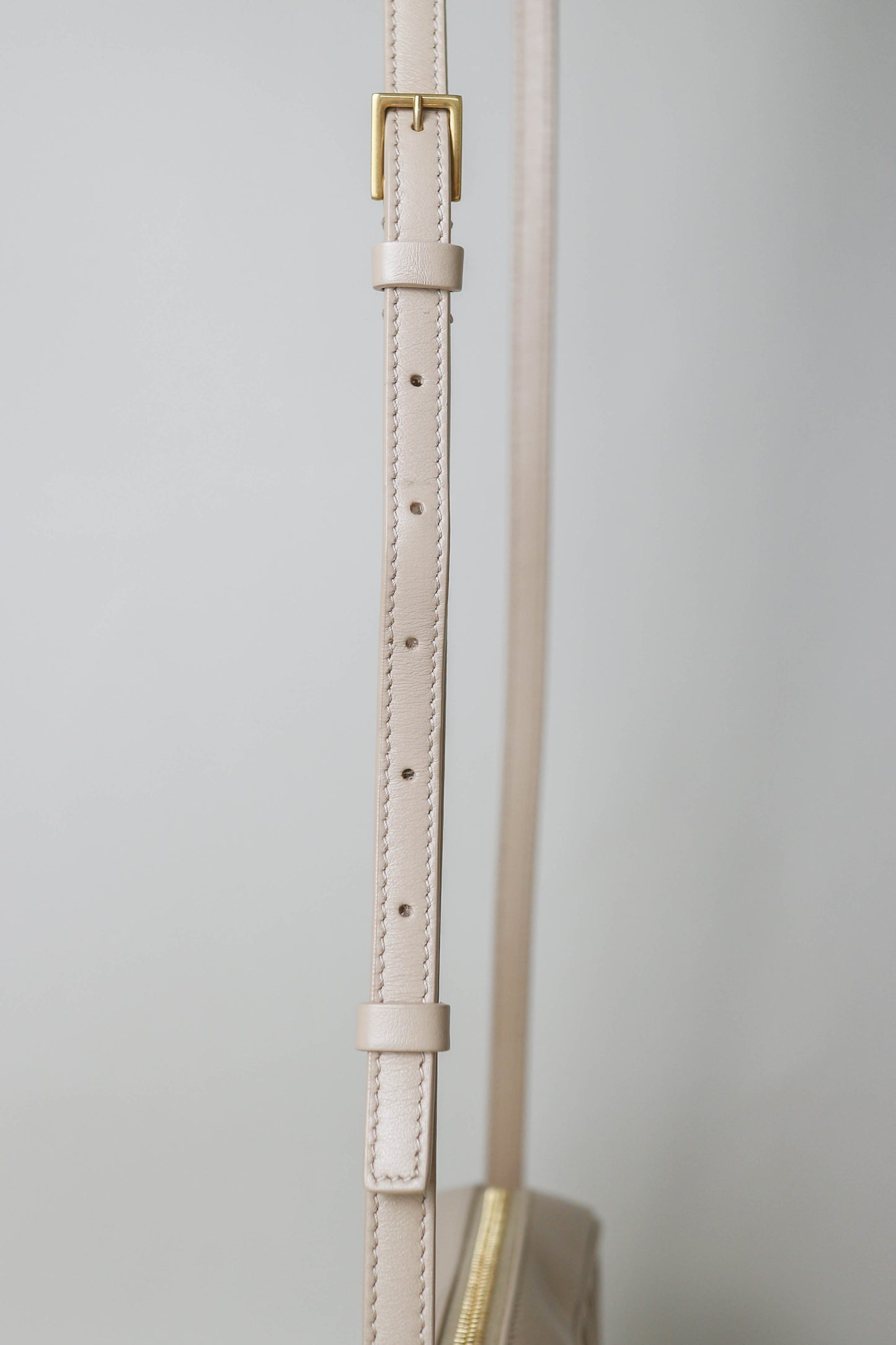 Saint Laurent Loulou Camera Bag Beige