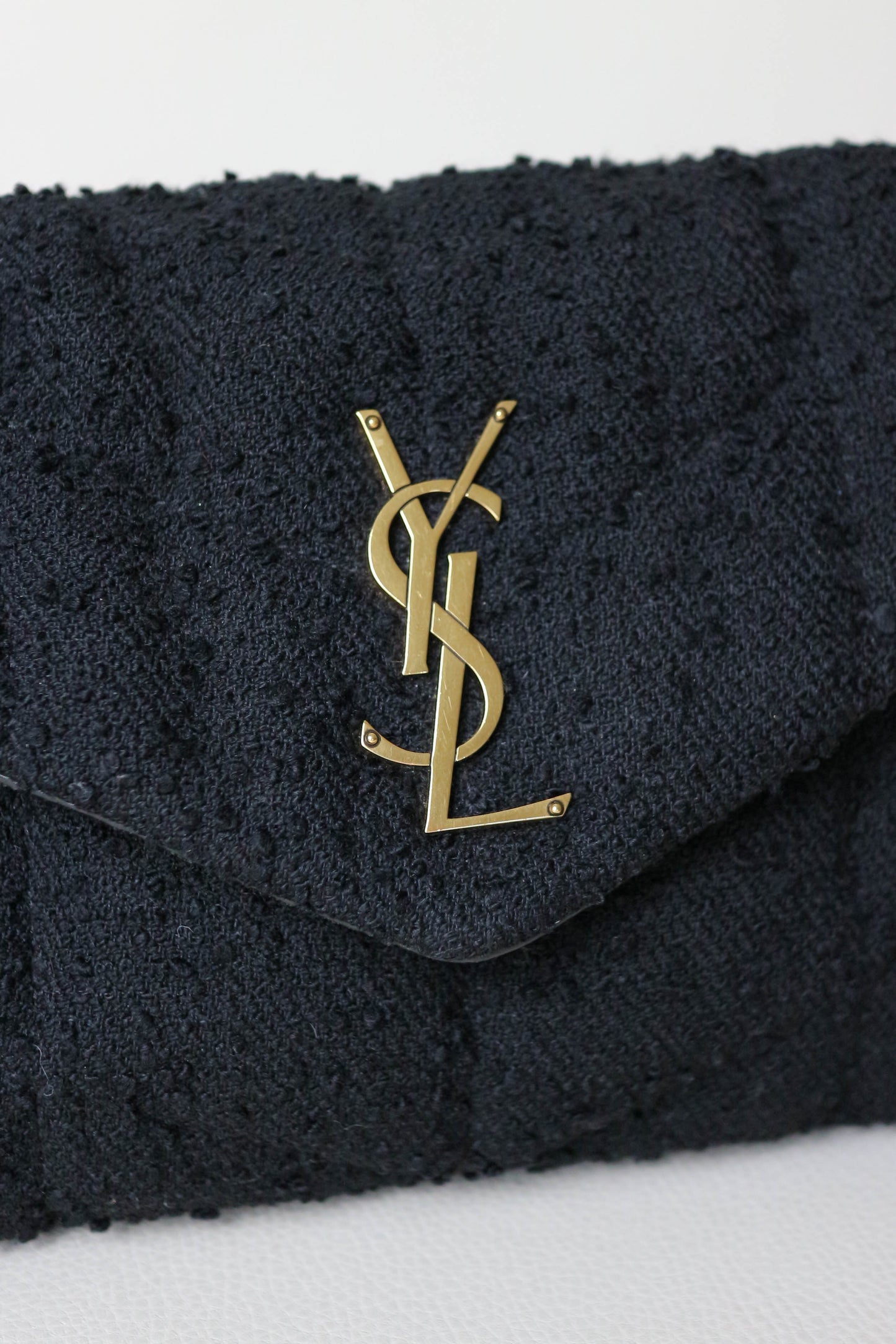 Saint Laurent Loulou Puffer Boucle Small Bag Black