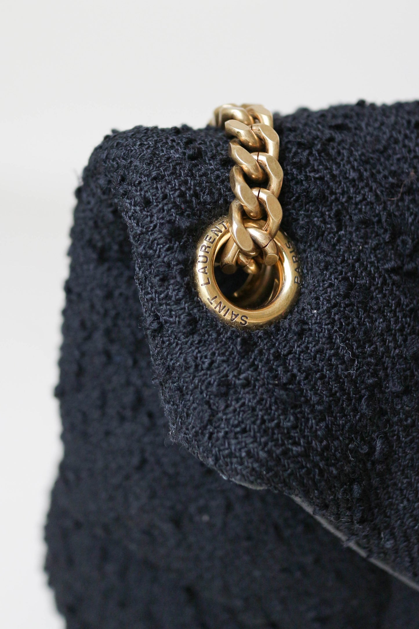Saint Laurent Loulou Puffer Boucle Small Bag Black