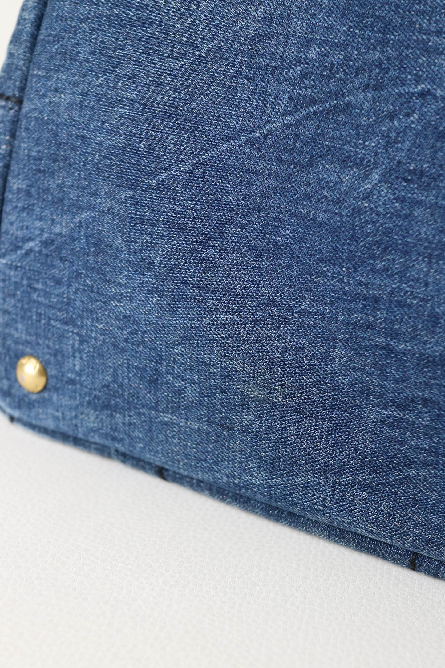 Prada Vintage Canapa Denim Tote Bag