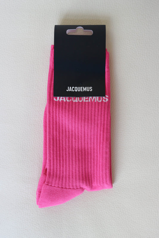 Jacquemus Logo Socks Pink