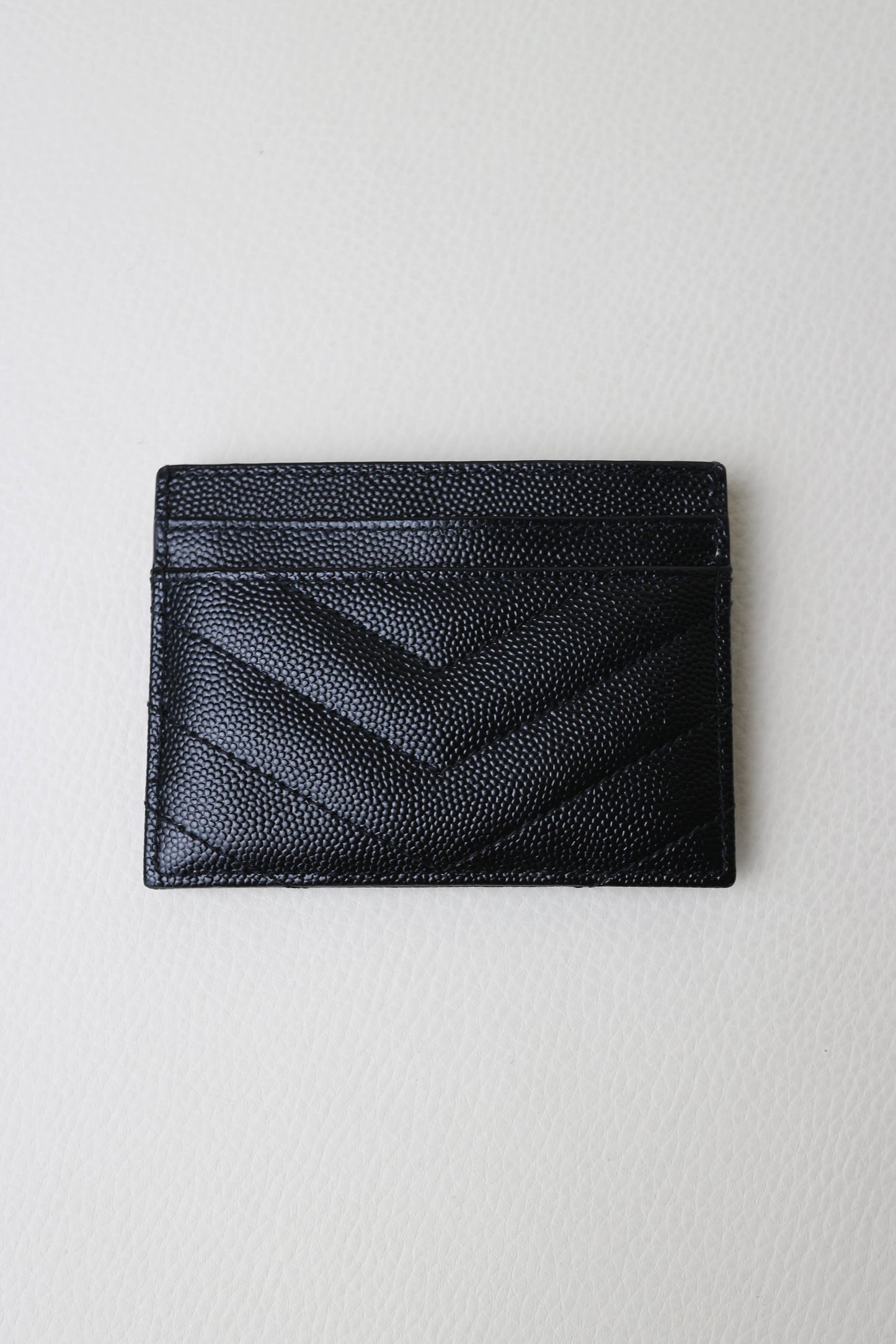Saint Laurent Cassandre Logo Card Holder Black