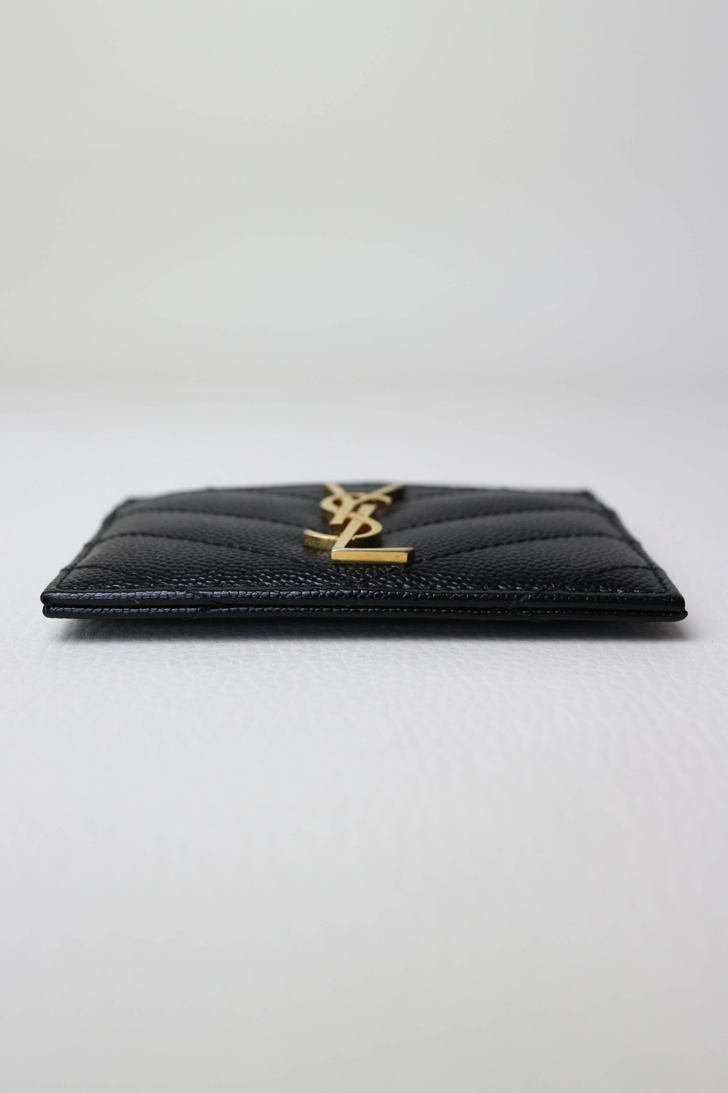Saint Laurent Cassandre Logo Card Holder Black