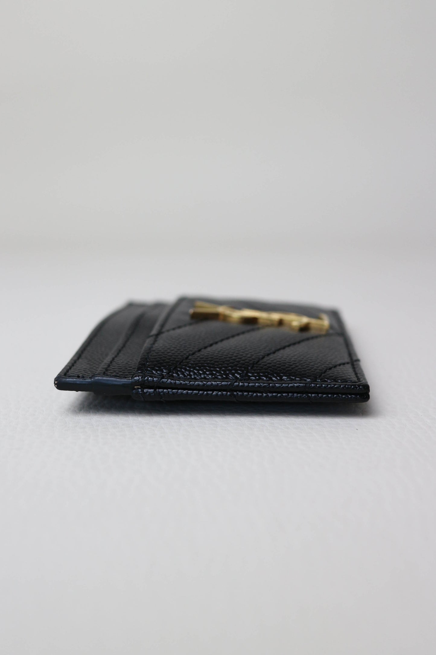 Saint Laurent Cassandre Logo Card Holder Black