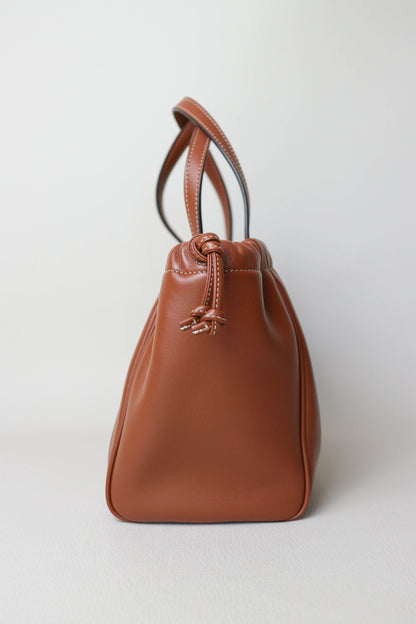 CELINE Triomphe Drawstring Tote Bag Brown
