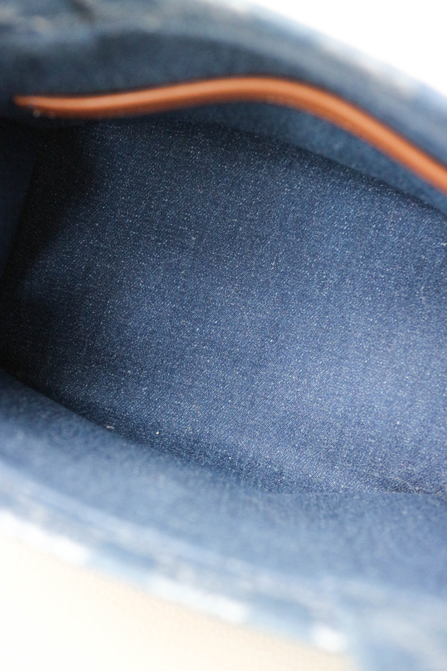 CELINE Triomphe Denim Tote Bag