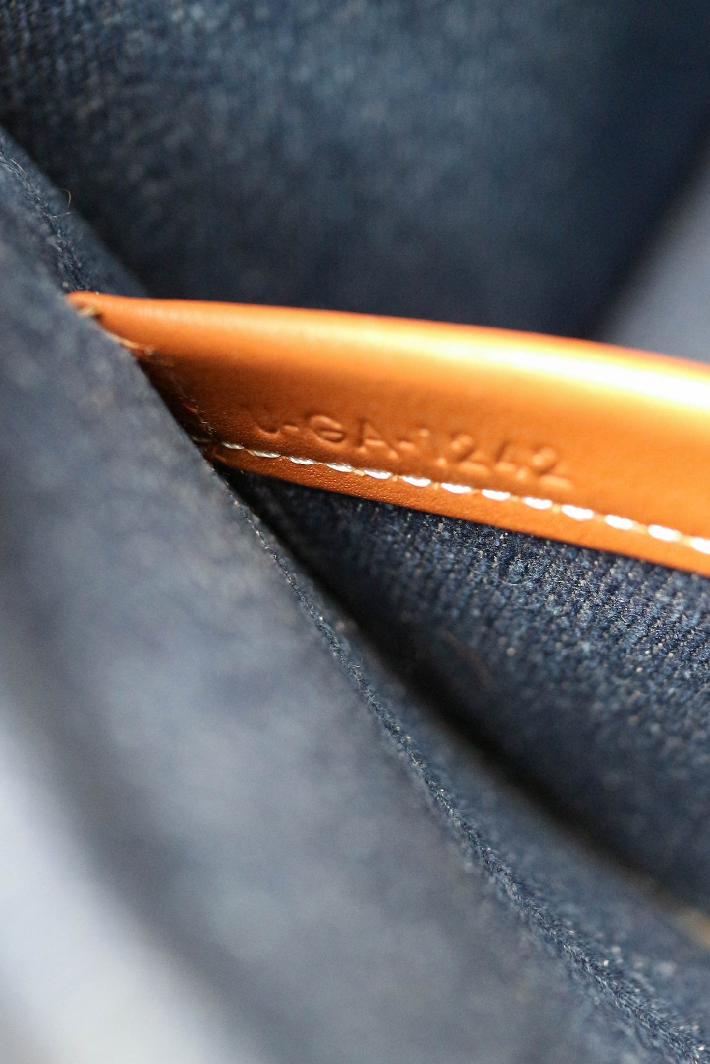 CELINE Triomphe Denim Tote Bag