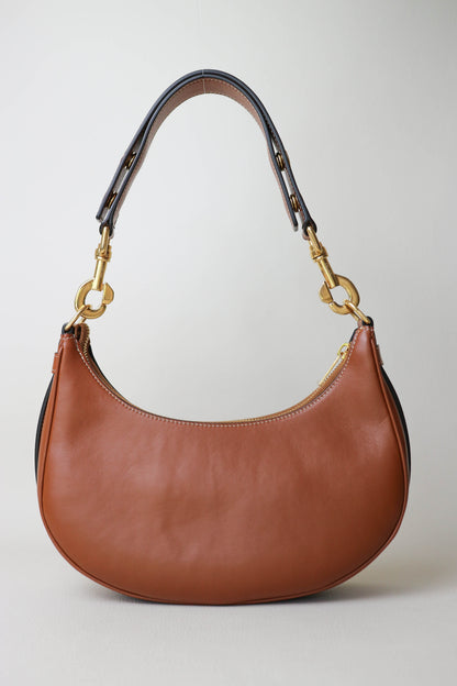 CELINE Logo Ava Shoulder Bag Brown