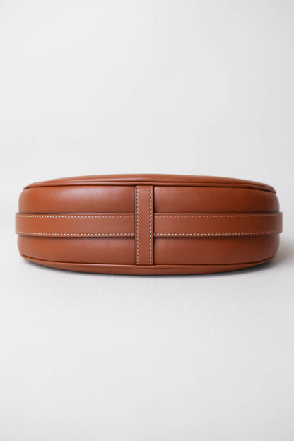CELINE Logo Ava Shoulder Bag Brown