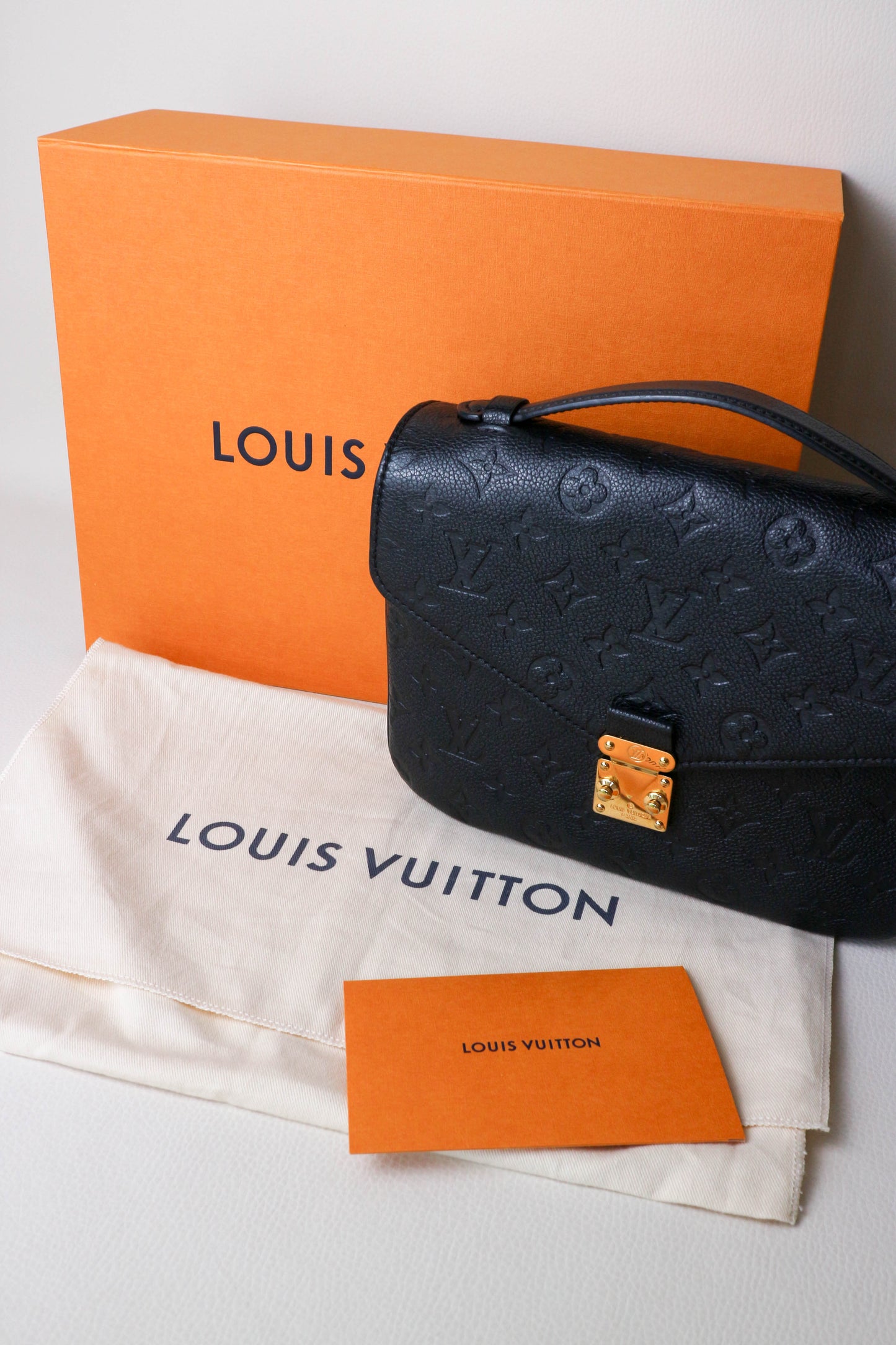 Louis Vuitton Empreinte Pochette Metis Bag Black