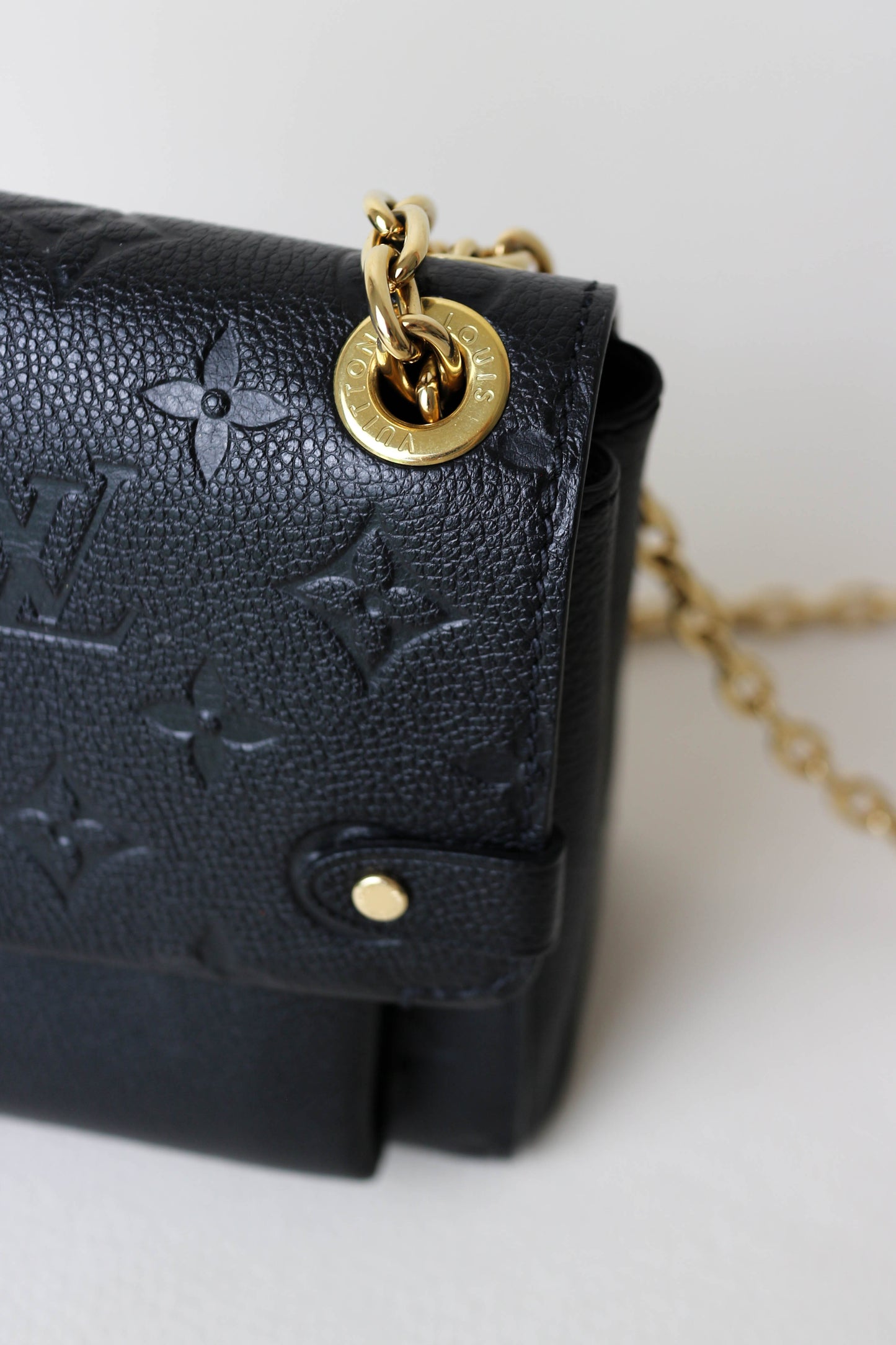 Louis Vuitton Empreinte Vavin Shoulder Bag Black