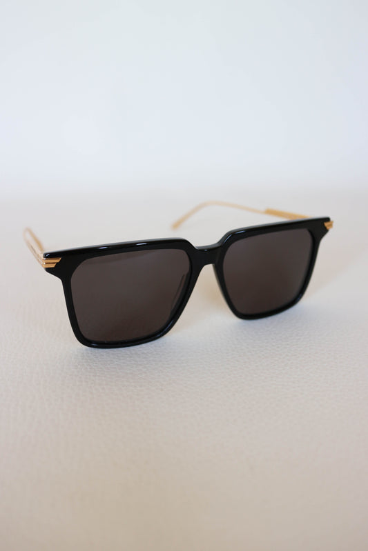 Bottega Veneta Square Sunglasses Black