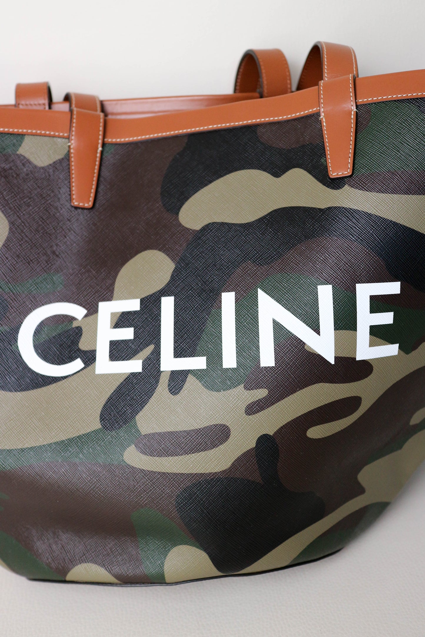 CELINE Logo Camo Tote Bag
