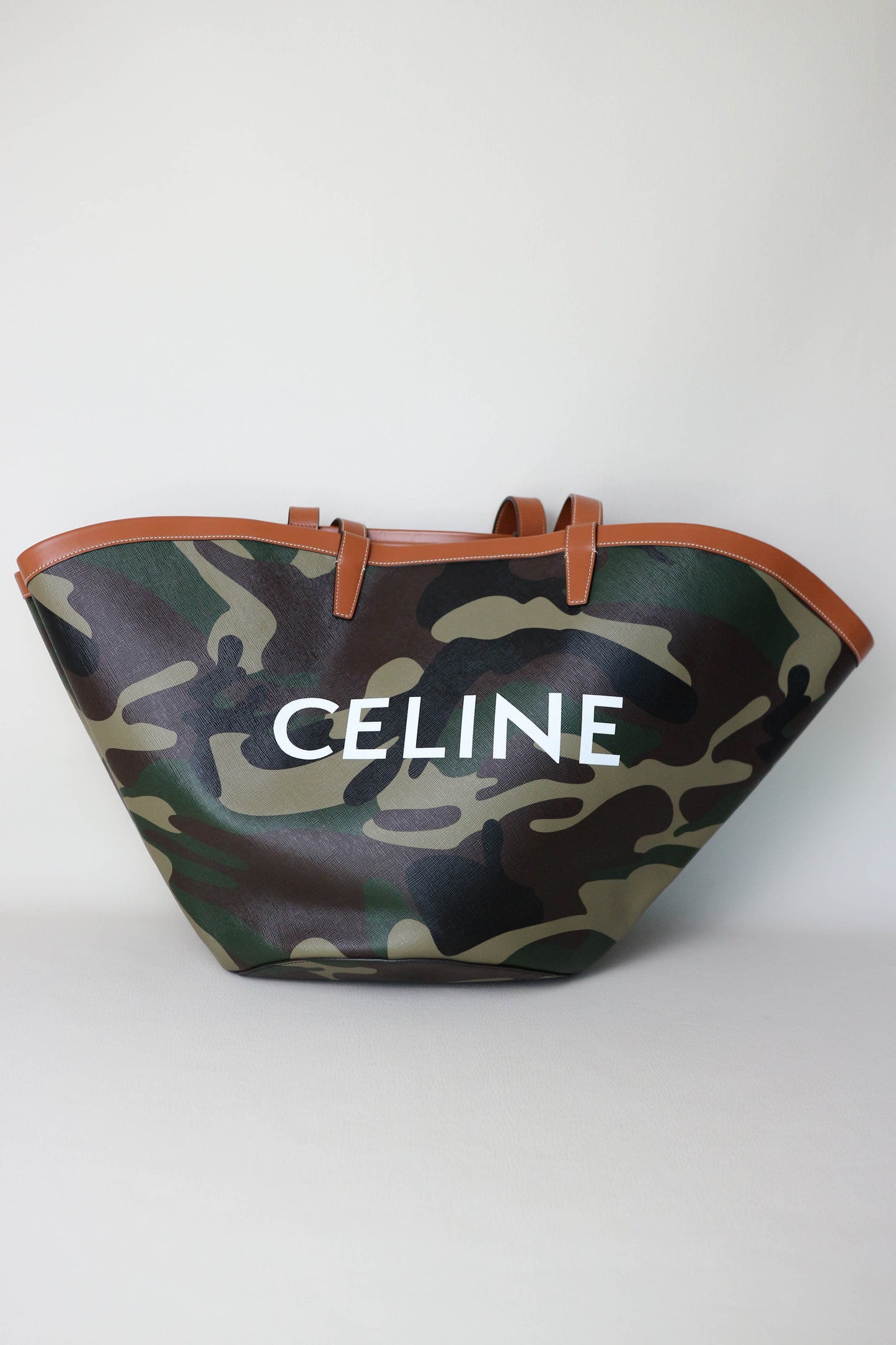 CELINE Logo Camo Tote Bag