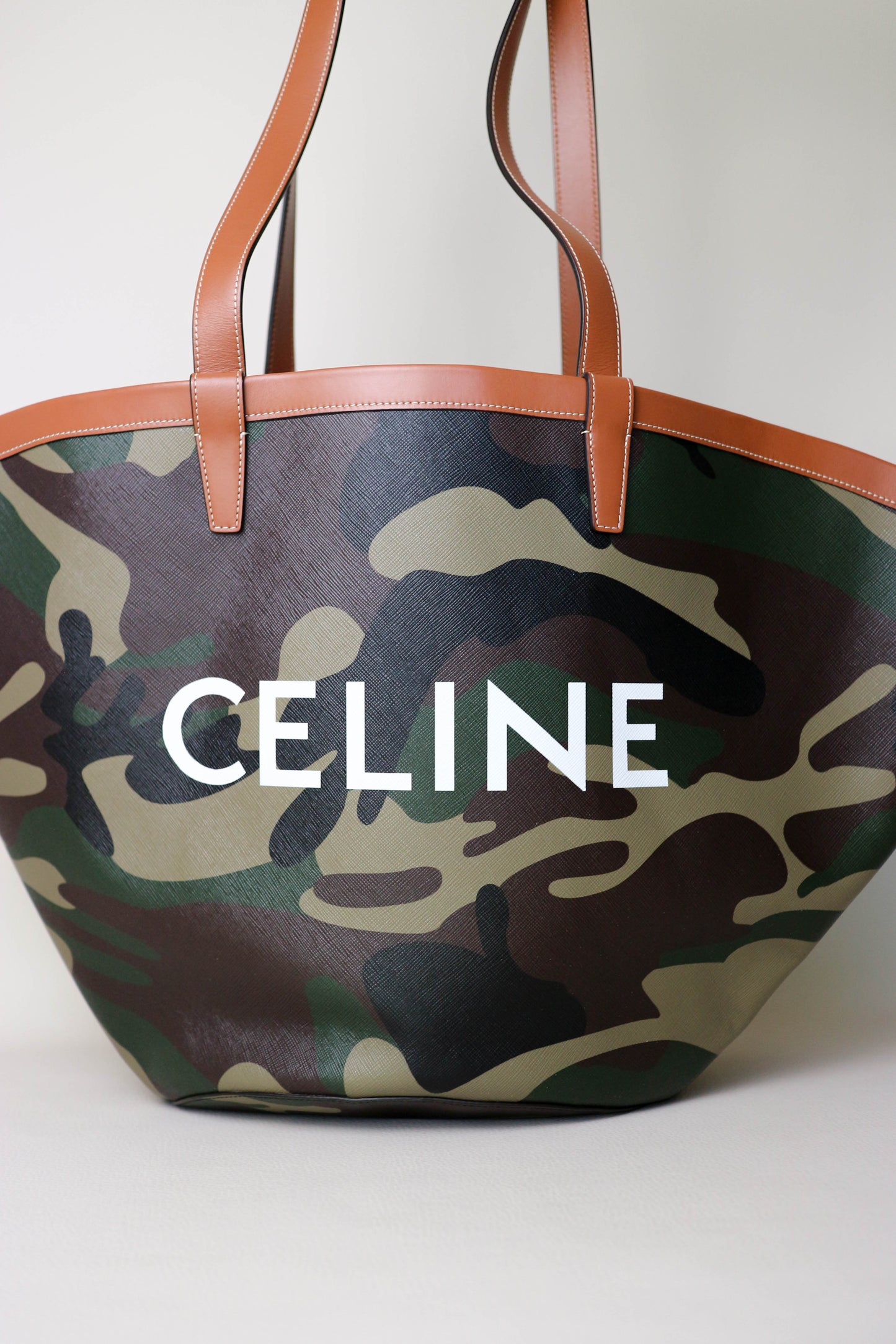 CELINE Logo Camo Tote Bag