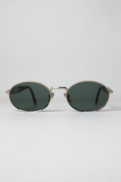 Prada Logo Oval Sunglasses Gold