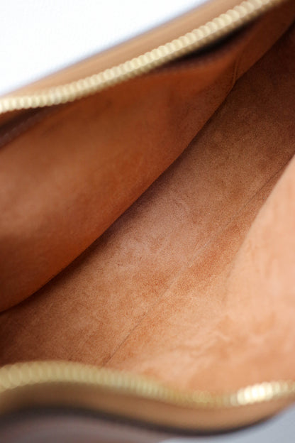 CELINE Logo Ava Shoulder Bag Brown