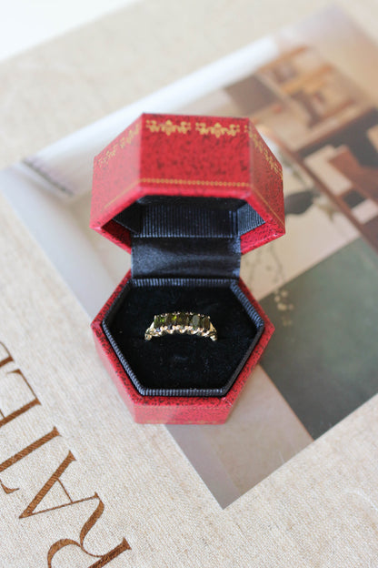 Vintage Green Tourmaline Ring