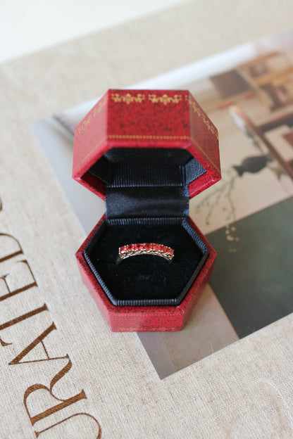 Vintage Garnet Eternity Ring