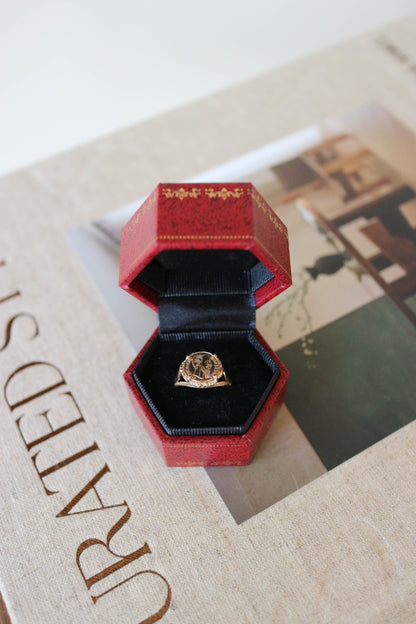 Vintage Maximiliano Coin Pinky Ring