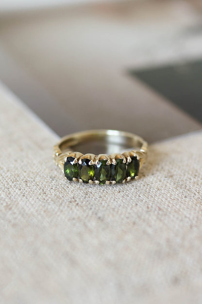 Vintage Green Tourmaline Ring