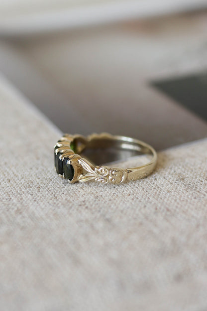Vintage Green Tourmaline Ring