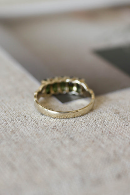 Vintage Green Tourmaline Ring