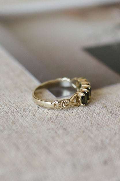 Vintage Green Tourmaline Ring