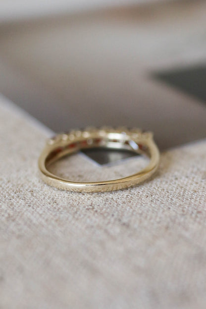 Vintage Garnet Eternity Ring